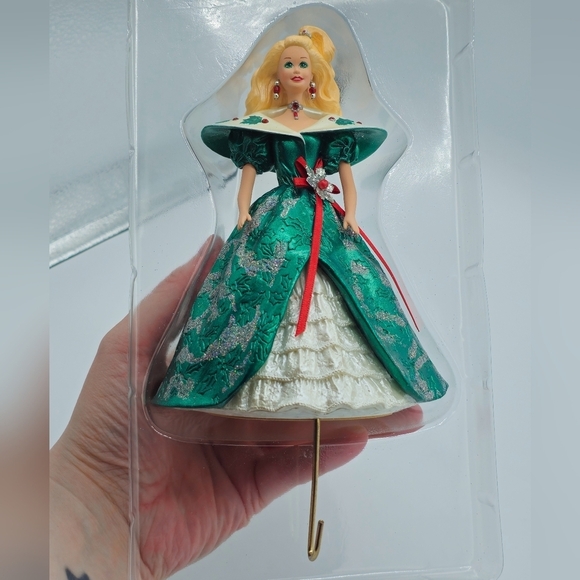 Vintage 1996 Hallmark Holiday Barbie Stocking Hanger - Picture 3 of 5